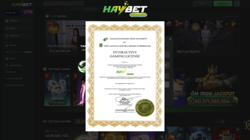 HAYBET là nhà cái đáng tin cậy để tham gia cá cược