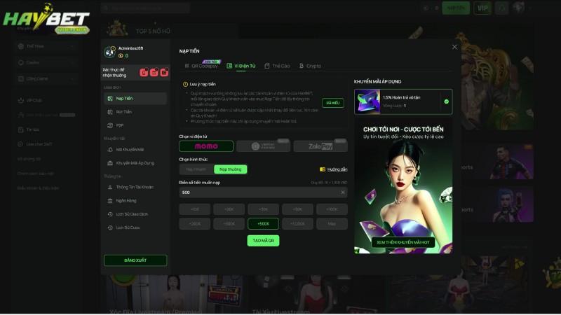 Những điều cân phải lưu ý khi thực hiện nạp tiền HAYBET Những điều cân phải lưu ý khi thực hiện nạp tiền HAYBET