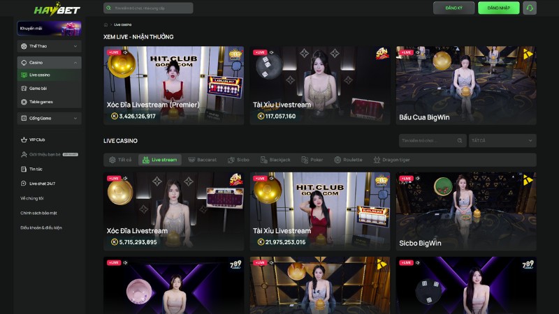 Giới thiệu sơ lược về sảnh Casino Haybet Giới thiệu sơ lược về sảnh Casino Haybet