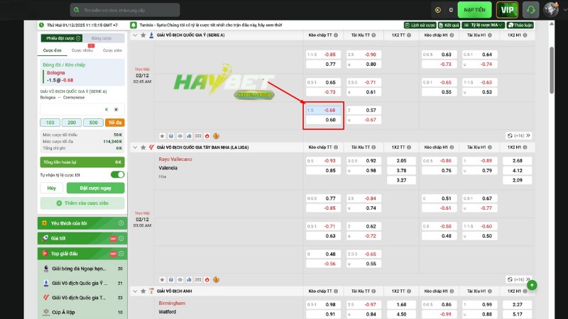 Tìm hiểu đôi nét về kèo chấp 1.5 trái Tìm hiểu đôi nét về kèo chấp 1.5 trái